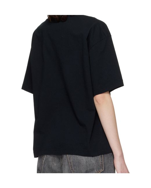 Maison Mihara Yasuhiro Black Crew Neck T-Shirt