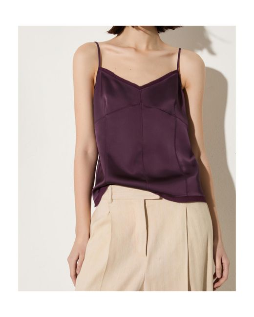 MAX&Co. Purple Fluid Satin Top