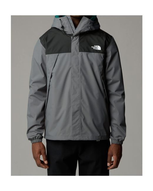 The North Face Gray Antora Hooded Jacket for men