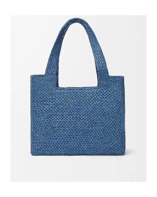 Loewe Blue Font Medium Tote Bag