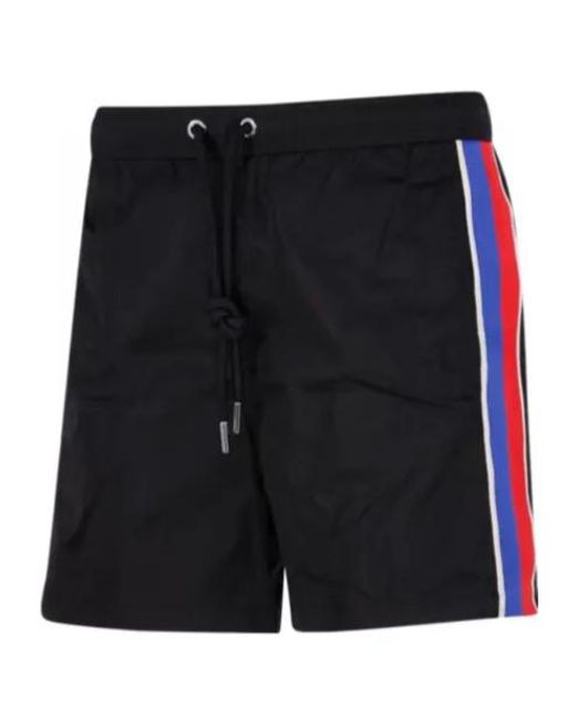 Moncler Black Drawstring Swimsuit for men