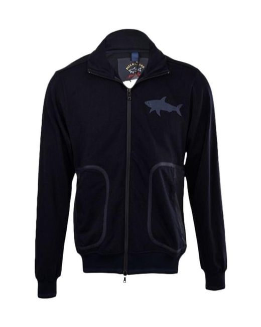 Paul & Shark Blue Logo Chip Casual Jacket for men