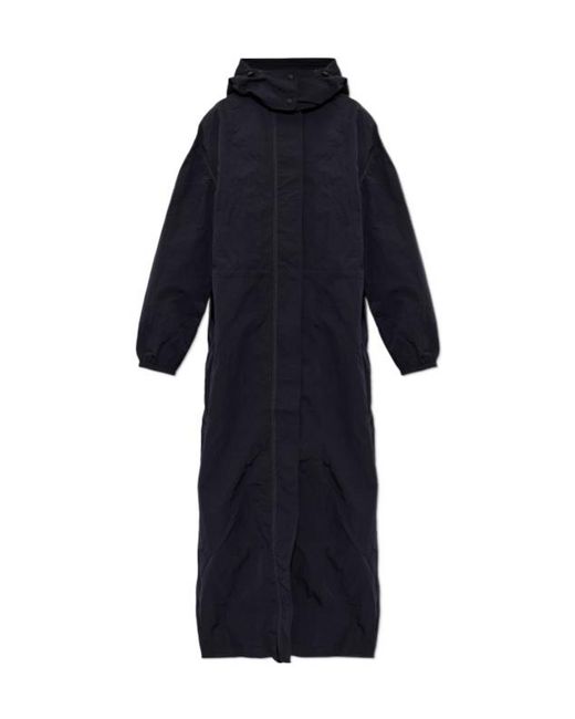 DIESEL Blue Hooded Long Coat