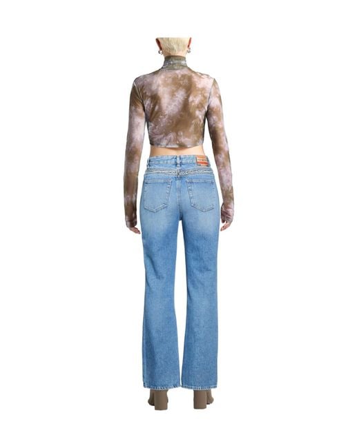DIESEL Blue Retro Flared Jeans