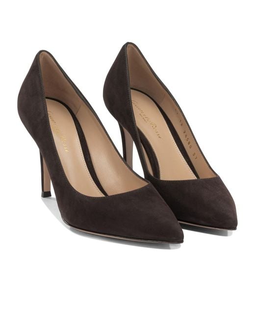 Gianvito Rossi Brown Pointed-Toe High Heels