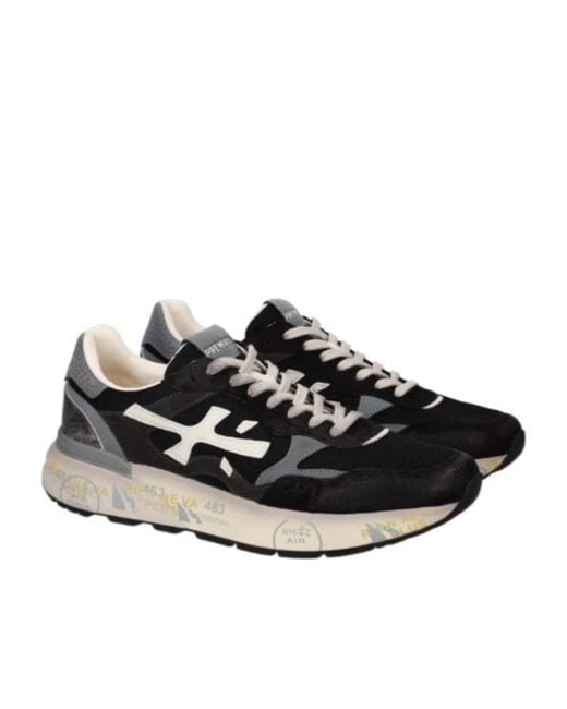 Premiata Black Mick 01 Low-Top Sneakers for men