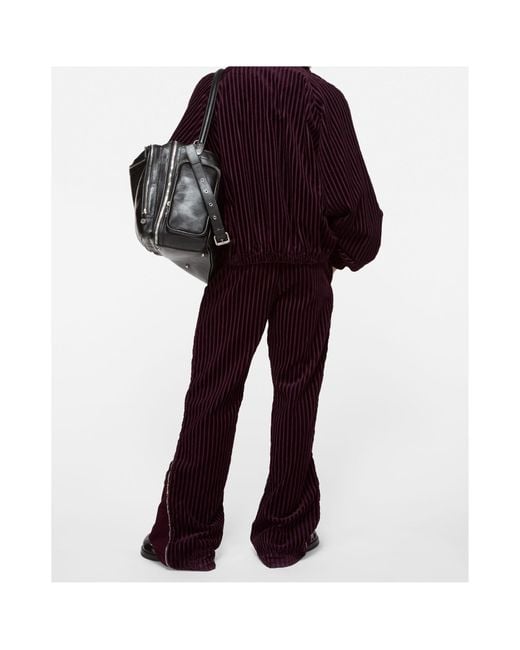 Acne Purple Corduroy Trousers for men