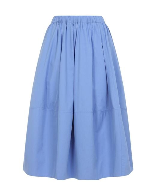 Co. Blue Bubble Midi Skirt