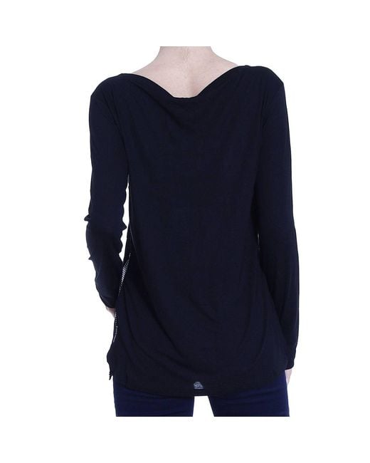 Armani Jeans Blue Logo Details T-Shirt