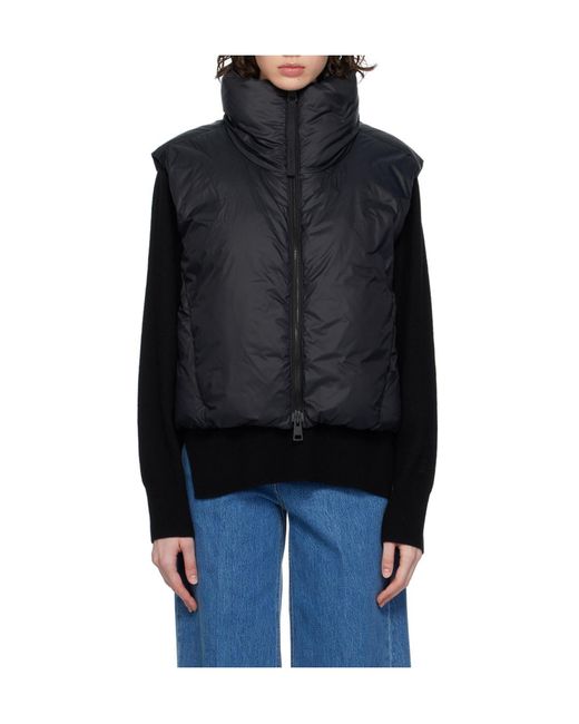 Canada Goose Black Spessa Cropped Down Gilet