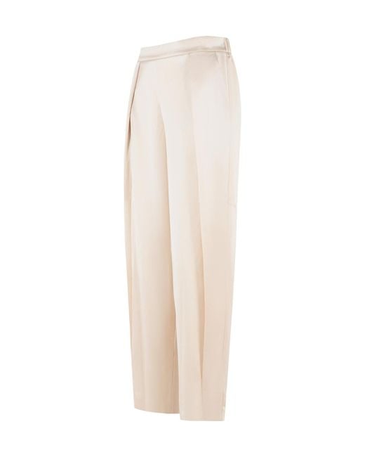 Jonathan Simkhai White Elastic-Waist Casual Trousers