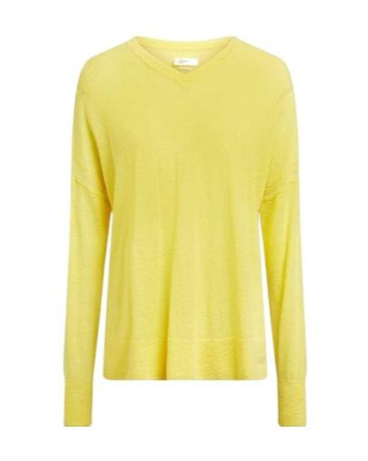 Isabel Marant Yellow Solid-Color Knitted Top