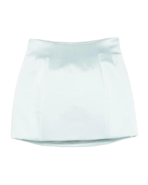 retroféte Blue Retrofete Structured High-Waist Mini Skirt