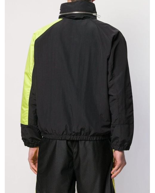 Daniel Patrick Black Color Blocking Coat for men