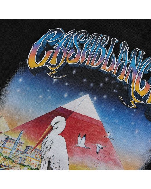 Casablanca Black Printed T-Shirt