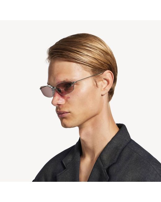 Balenciaga White Eyewear Cat-Eye Sunglasses for men