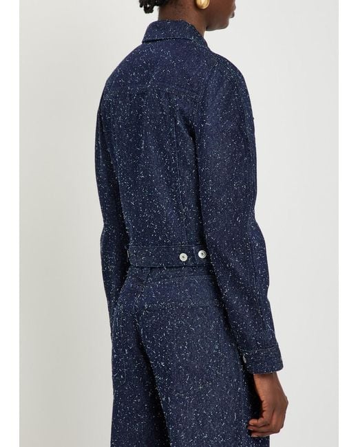 Jacquemus Blue La Veste De-Nimes Ovalo Denim Jacket