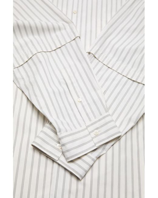 Acne White Double Sleeve Button-Up Shirt for men