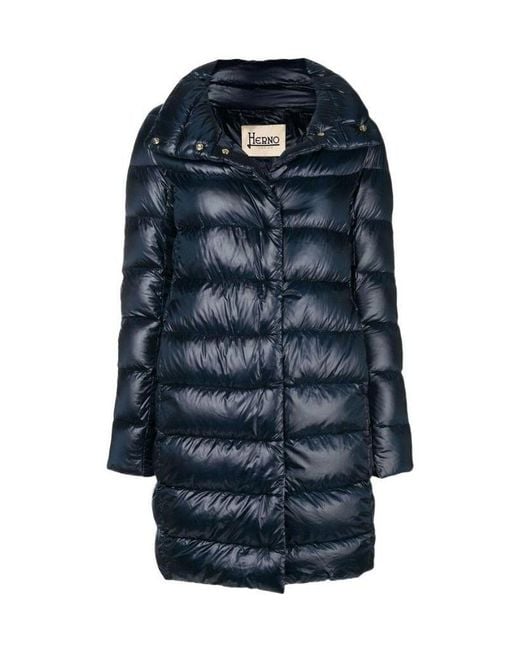 Herno Blue Feather Down Puffer Jacket