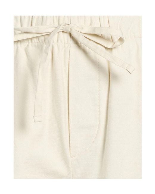 Rag & Bone White Plain Colour Wide-Leg Trousers