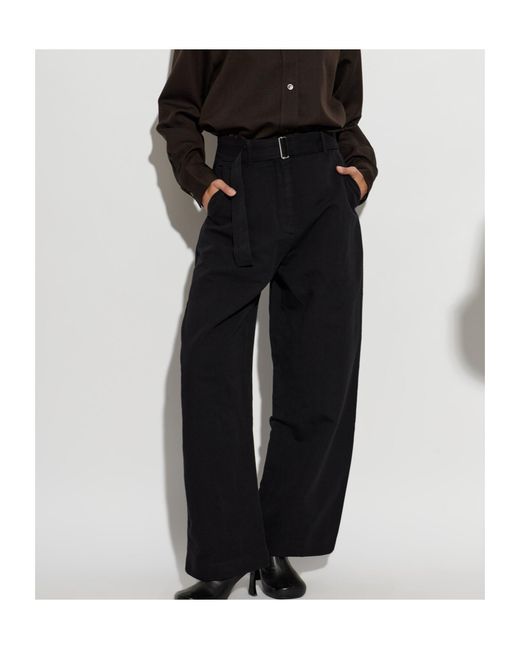 Studio Nicholson Black Chatto Wide-Leg Pants
