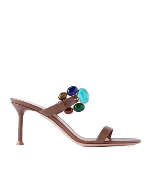 Gianvito Rossi Pink Open Toe High Heel Sandals