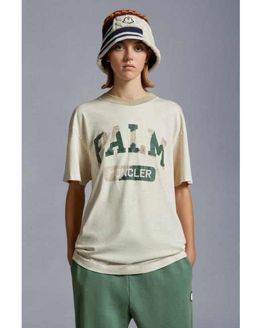 Moncler Gray Logo T-Shirt for men