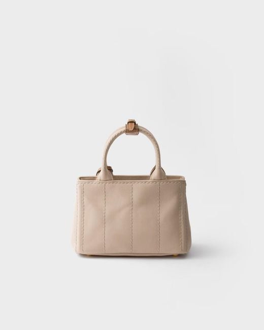 Prada Natural Jardinière Mini Tote Bag