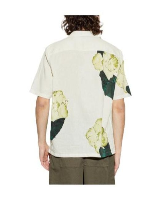 AllSaints White Nouvelle Floral Short-Sleeve Shirt