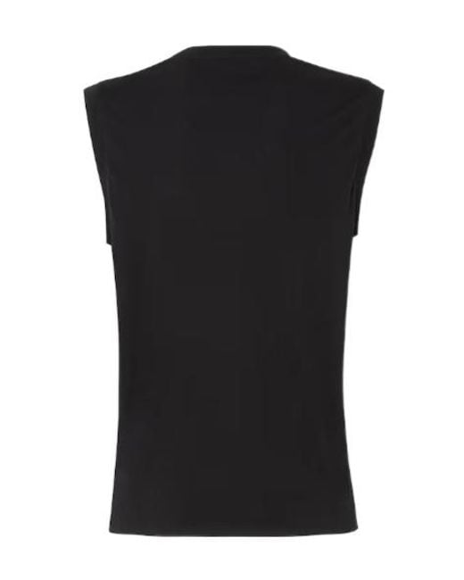 Fendi Black Jersey Top With Ti Amo Print