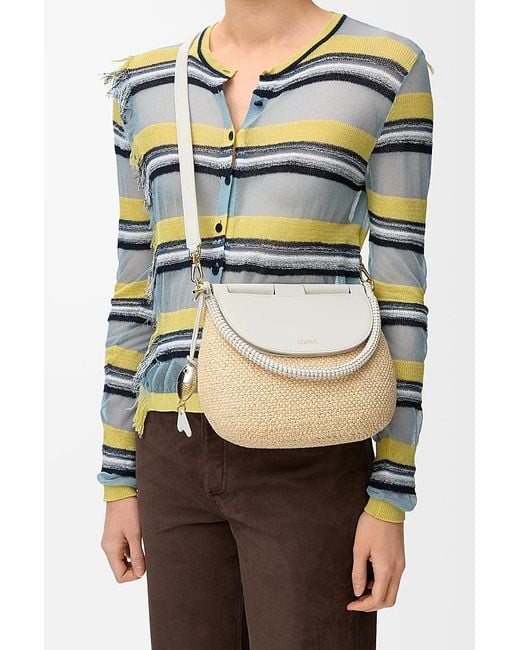 Loewe White Medium Pescador Shoulder Bag