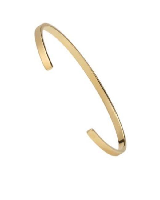 Maison Margiela White Logo Cuff Bracelet