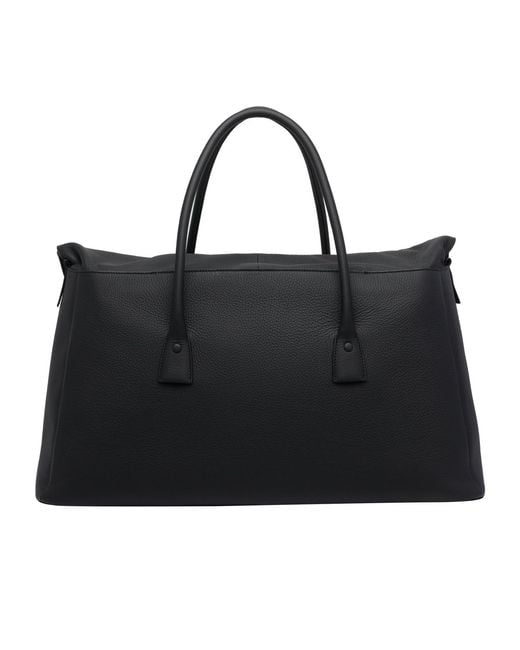 Maison Margiela Black Logo Patch Folded Tote Bag