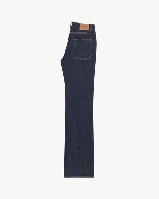 Saint Laurent Blue 70's High-Rise Jeans