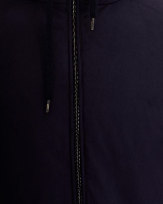 Herno Blue Drawstring Hoodie for men