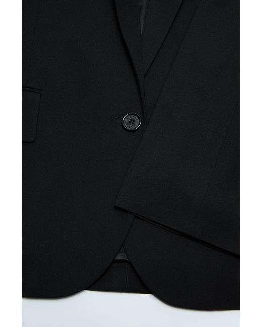 Acne Black Single-Breasted Blazer