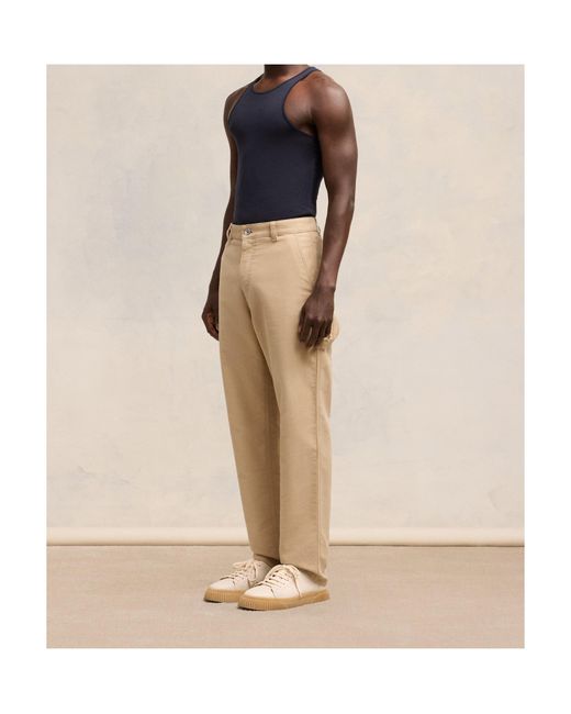 AMI Natural Ami Logo-Patch Worker Trousers for men