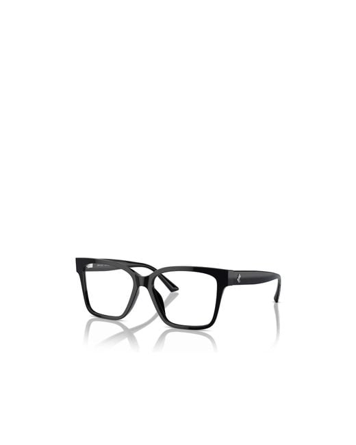 Jimmy Choo White Eyewear Square Frame Glasses