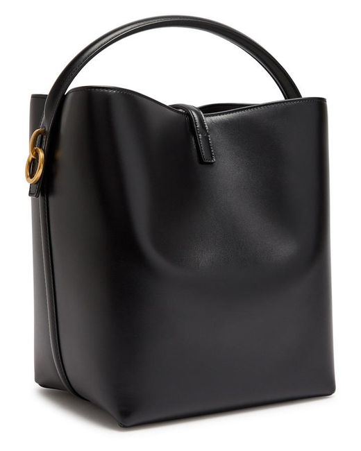 Saint Laurent Black Le 37 Small Leather Bucket Bag