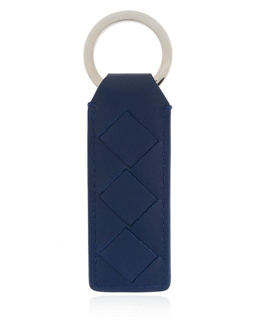 Bottega Veneta Blue Tab Key Ring for men