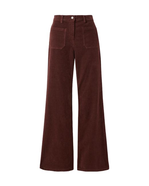Nili Lotan Purple Florence Flared Pants