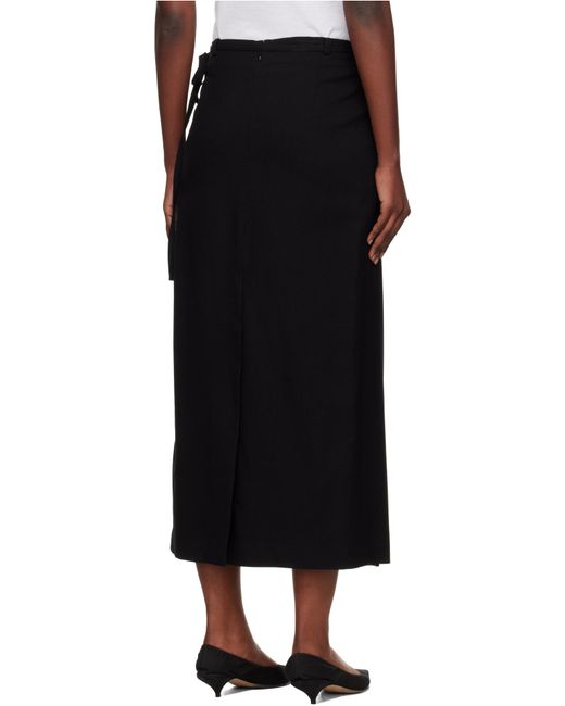 DUNST Black Maxi Wrap Skirt