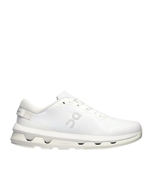 On Shoes White Cloudzone Low-Top Sneakers