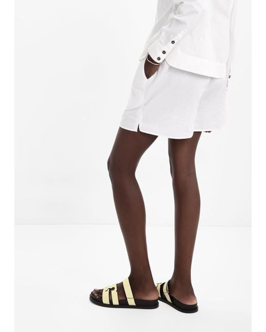 Tory Burch White Ines Suede Slides