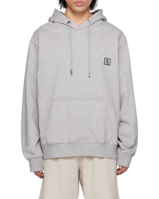 Wooyoungmi Gray Long-Sleeved Hoodie for men