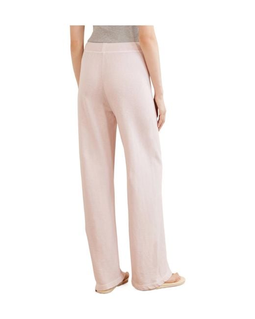 James Perse White Cotton-Terry Wide-Leg Track Pants
