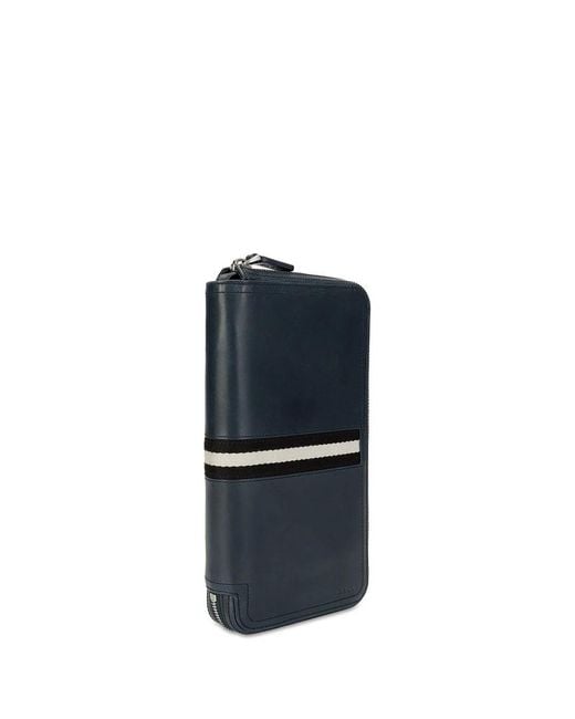 Bally Blue Logo Wallet for men