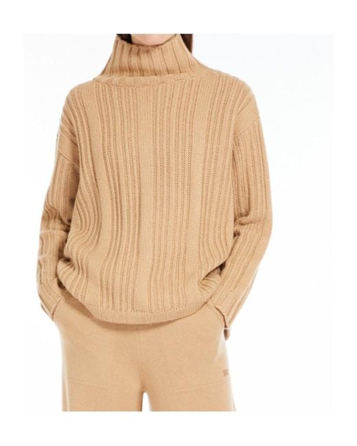 Max Mara Natural Vitalba Turtleneck Jumper