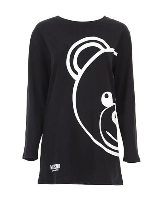 Moschino Black Logo T-Shirt Dress
