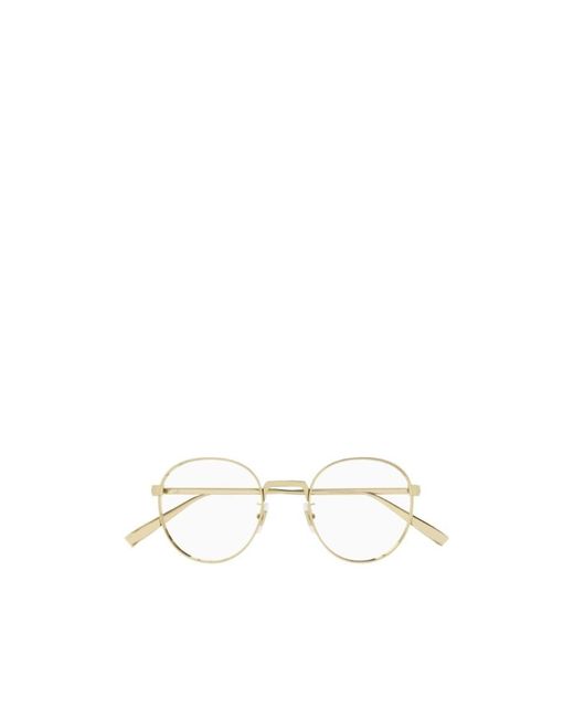 Dunhill White Round-Frame Glasses for men